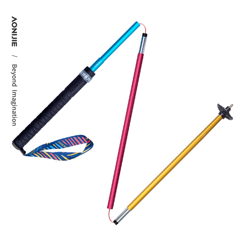 Trekking Pole Carbon - 2 buah Tongkat Hiking Lipat AONIJIE