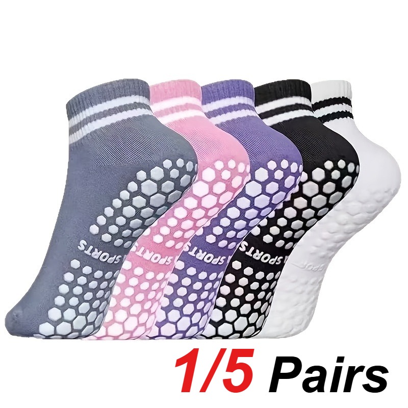 Sports Socks - 1/5 Pasang Kaus Kaki Yoga Pilates