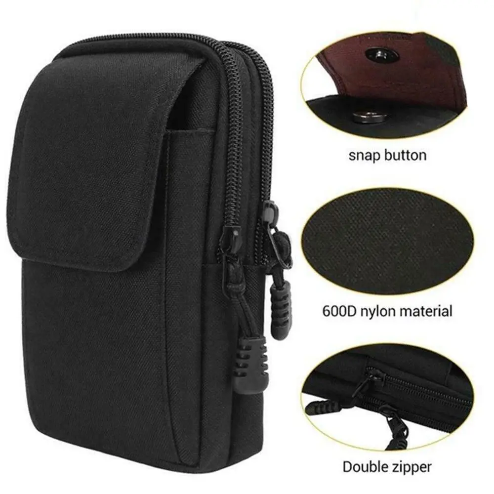 Running Belt - Tas Pinggang Taktis MOLLE untuk Pria,