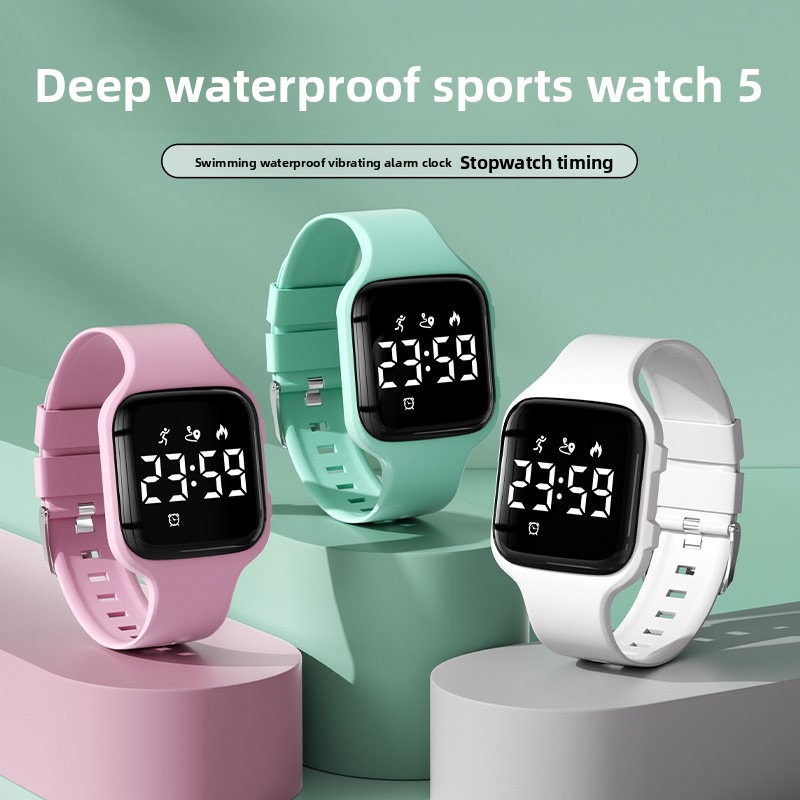 Running Watch - Jam Tangan Pedometer Fitness Lari Malam