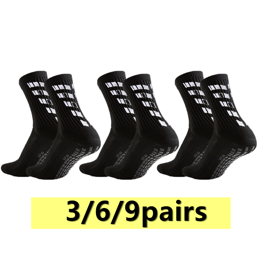 Sports Socks - 3/6/9 pasang kaus kaki anti selip