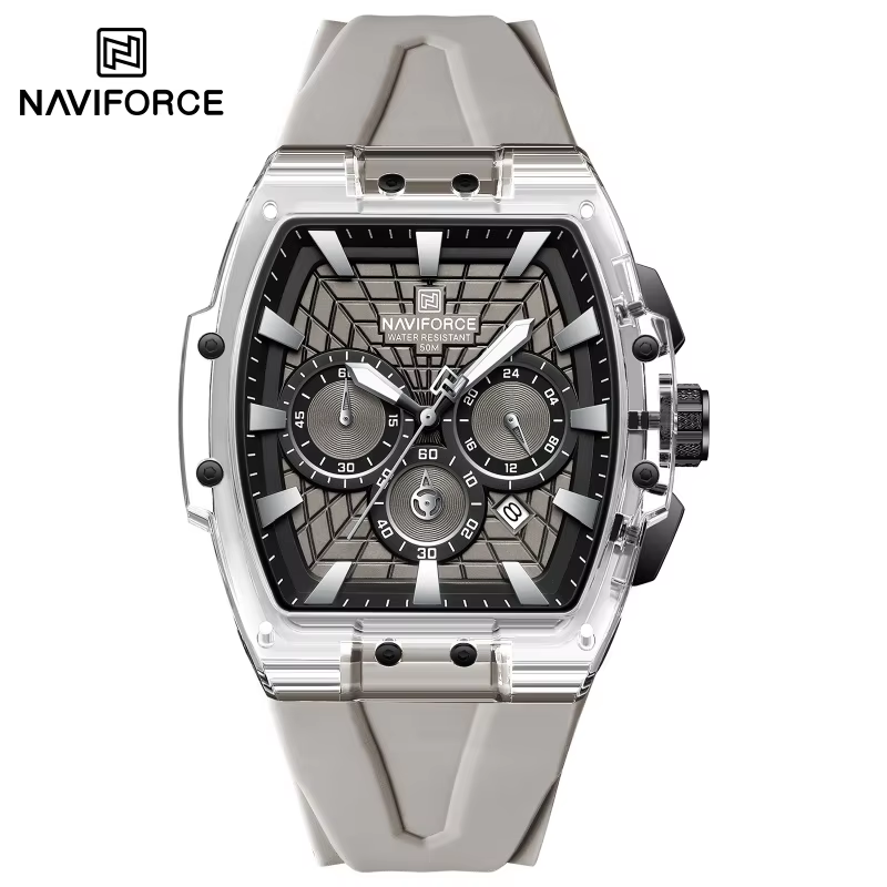 Running Watch - NF6113 NAVIFORCE Jam Tangan Kronograf Multifungsi