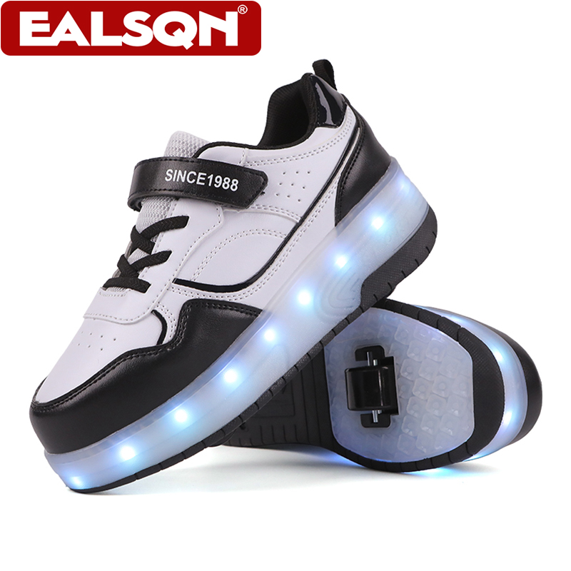 Running Shoes Men - Sepatu Roda LED Anak-Anak Desain Roda