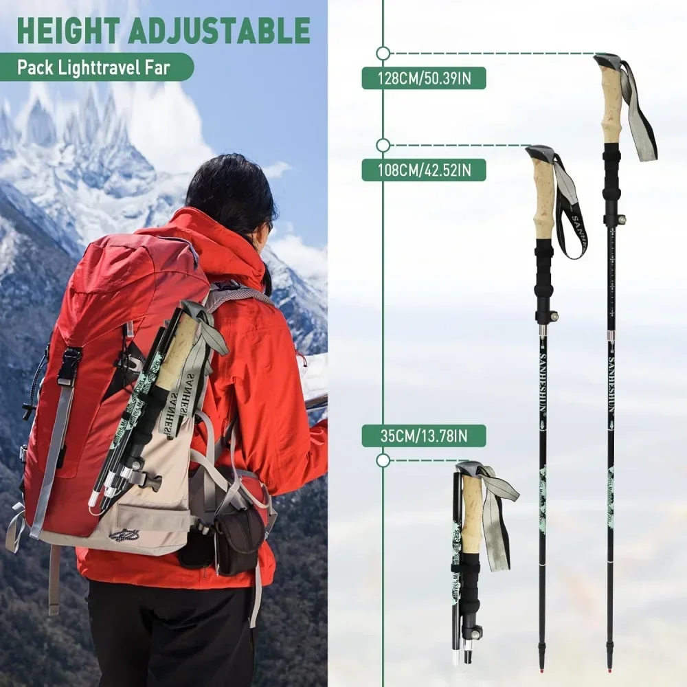 2 Paket Tongkat Trekking Lipat - Trekking Pole Carbon ulasan dan harga