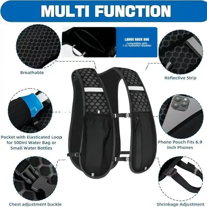 Rompi Olahraga Unisex Tahan Ai - Hydration Vest ulasan dan harga