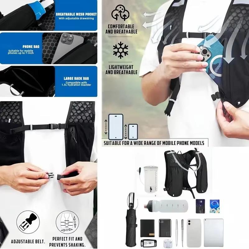 Rompi Lari dengan Tempat Botol - Hydration Vest ulasan dan harga